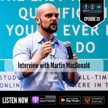 Martin MacDonald Evidence-based nutrition, RNT Fitness